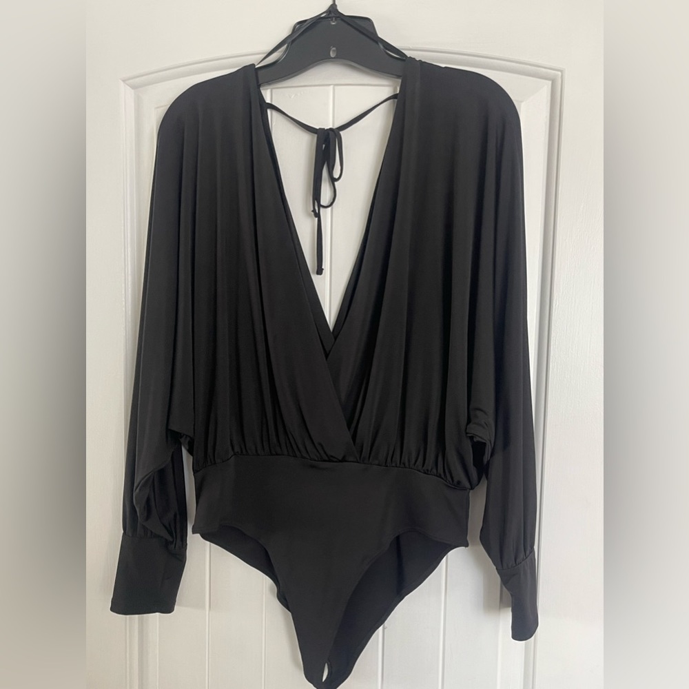 Forever 21 split low cut bodysuit
